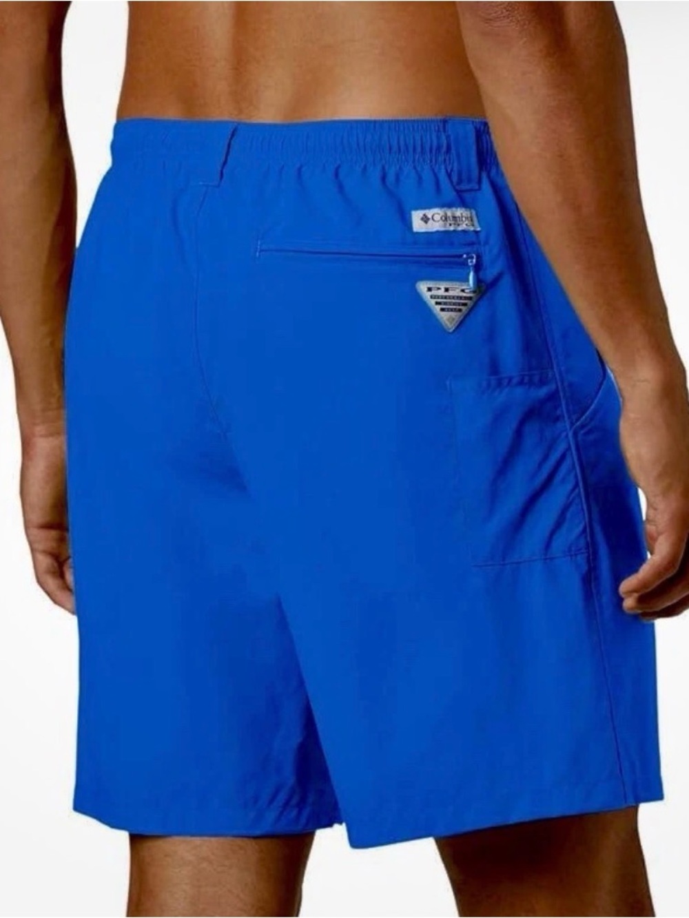 Columbia PFG Men’s Size Large Backcast Water Shorts Blue UPF 50 Swim Trunks